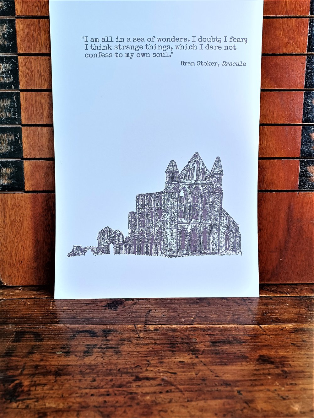 Image of Dracula - print with quote