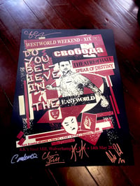 WEST WORLD WEEKEND Signed Poster