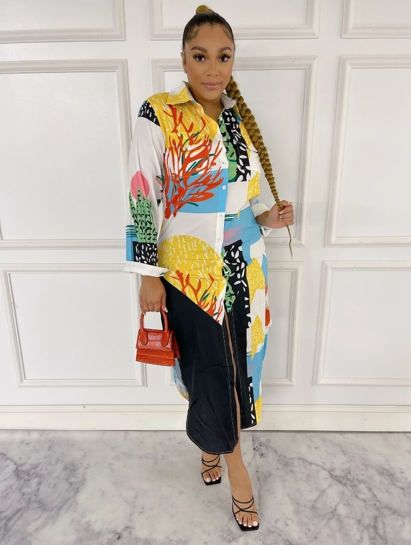 Color Print Dress