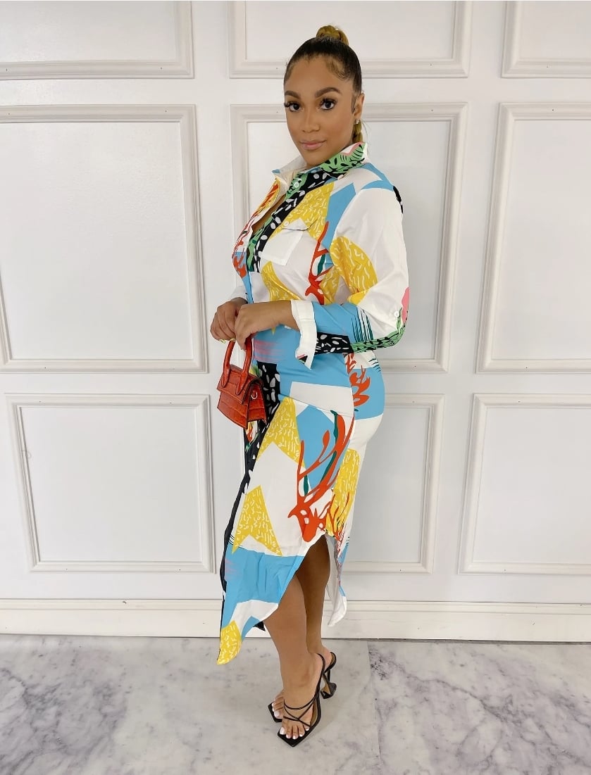 Color Print Dress
