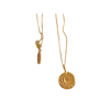 Gold Bantham Moon Necklace