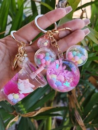 Image 1 of Minnie and Chloe Unicorn Keychains