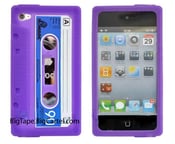Image of iPhone Case - Purple Cassette Tape