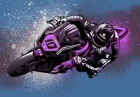 Image 2 of Josh Elliott -  Suzuki GSXR1000 A4 Art Print