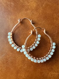 Image 1 of Moonstone Swing Earrings