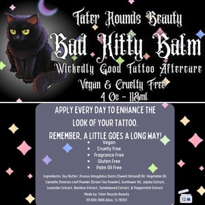 Image of Bad Kitty Balm - Wickedly Good Tattoo Aftercare 
