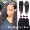 4c Kinky Curly Hair & Closure