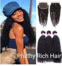 4c Kinky Curly Hair & Closure 