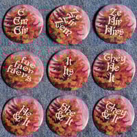 Image 3 of Sunset Glow Pronoun Pins