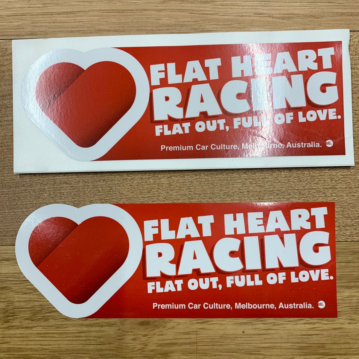 Image of Flat Heart Slap Sticker (Series 5)