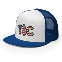 Image 1 of 4rth of July Flatprint Trucker Cap