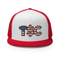 Image 2 of 4rth of July Flatprint Trucker Cap
