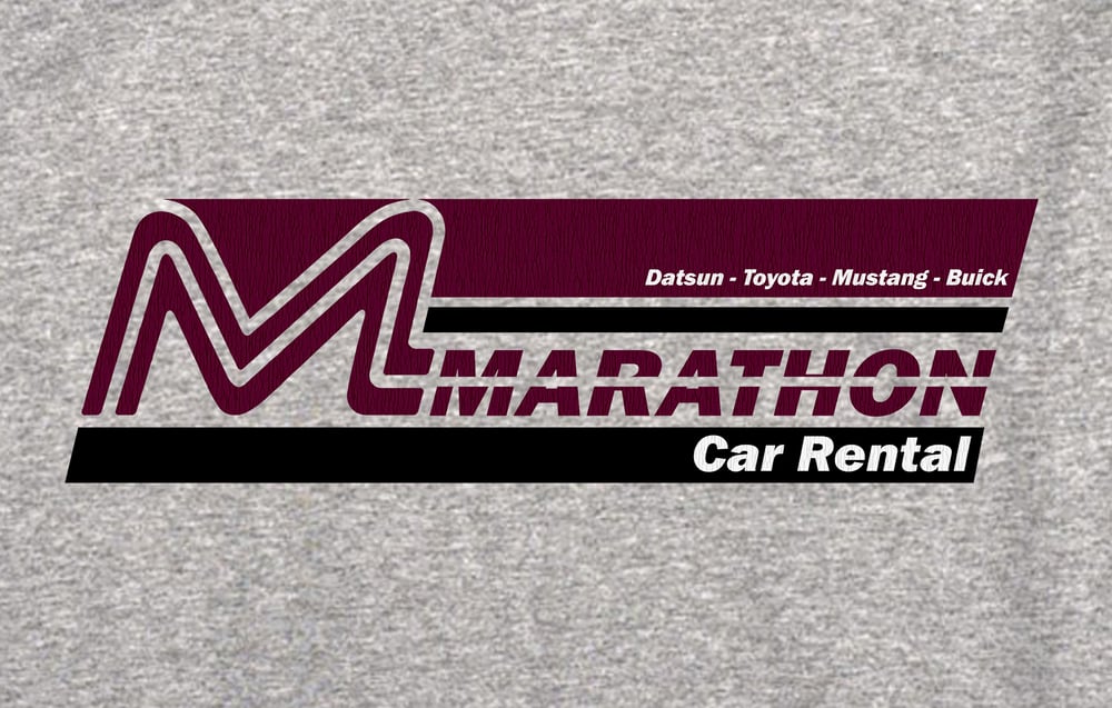 Image of Planes, Trains and Automobiles Marathon Car Rental T-shirt