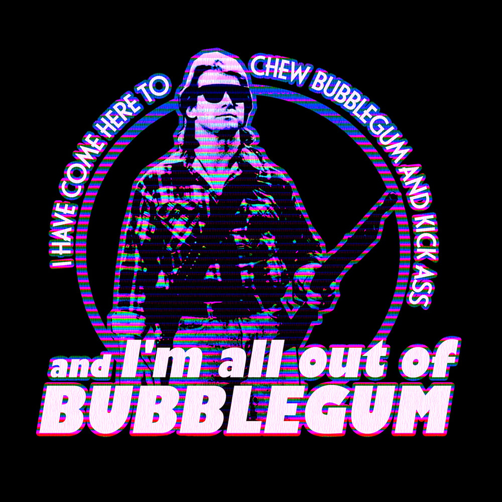 Image of Bubblegum They Live Inspired T-shirt - Retro Film