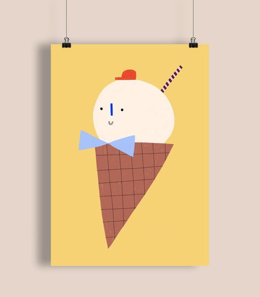 Image of Ice Cream Poster by Anna Katharina Jansen