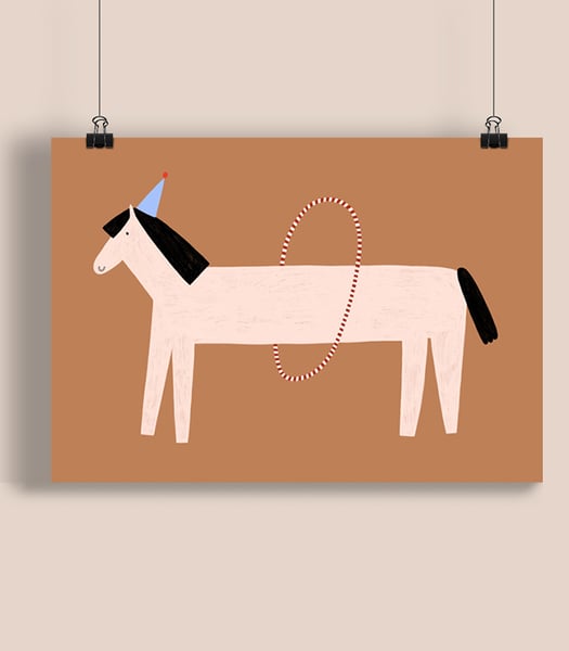 Image of Partyhorse Poster by Anna Katharina Jansen