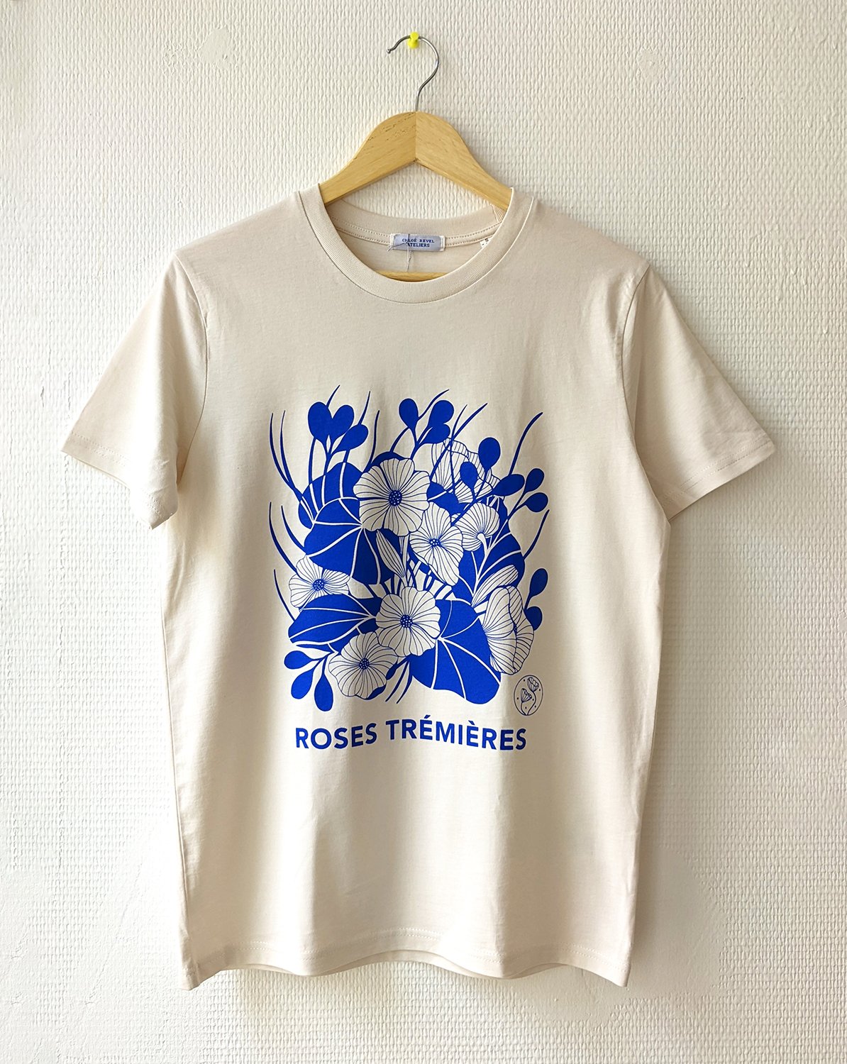 T-shirt roses trémières