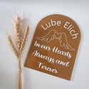 Personalised "In our hearts" Memorial Plaque