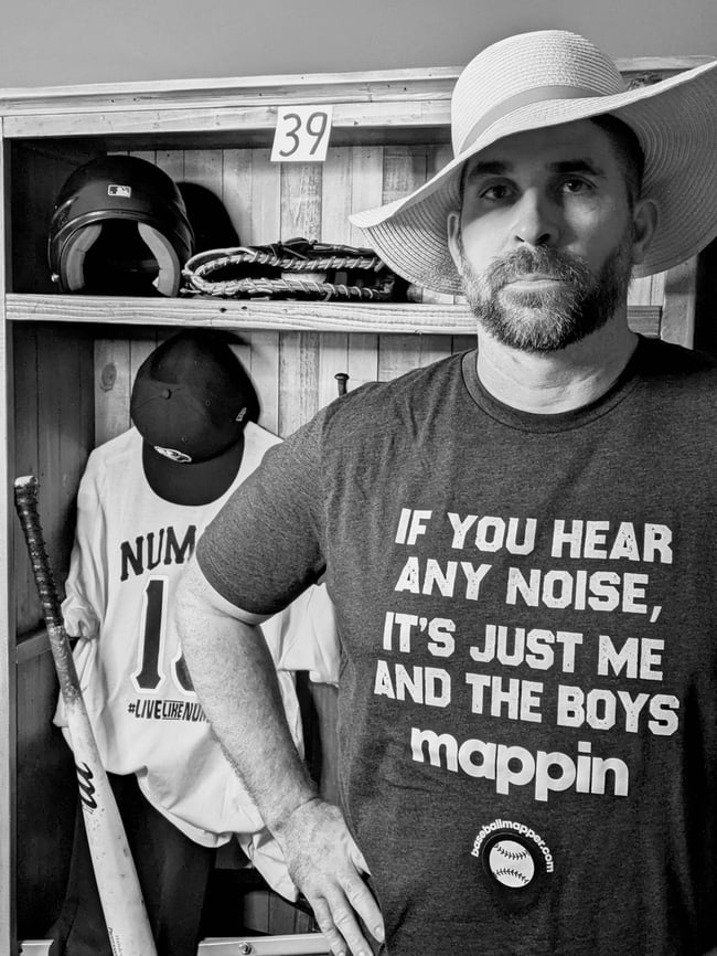 "Me and the Boys Mappin" Tee -- Heather Grey