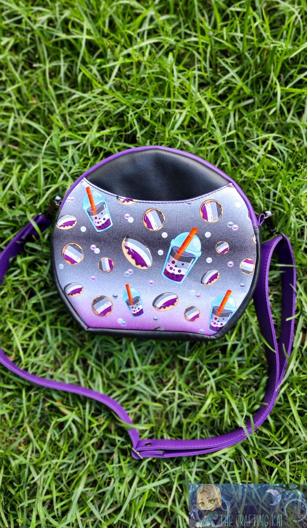 Image of Asexual Pride Magdalena Circle Bag