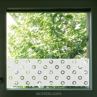 Image 1 of Abstrakte Sichtschutz Fensterfolie mit Kreisen
