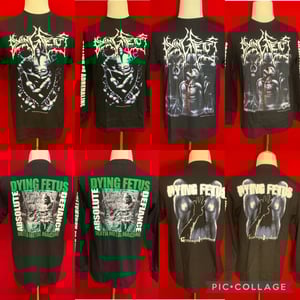 Image of Officially Licensed Dying Fetus "Grotesque Impalement" "Absolute Defiance" Cover Art Shirts!!!