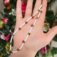 Image 1 of CHERRY BEADED NECKLACE
