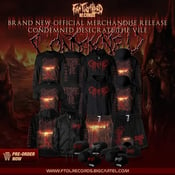 Image of Officially Licensed Condemned "Desecrate the Vile" SS/LS Shirts/Snapback/Flexfit/Yupoong!