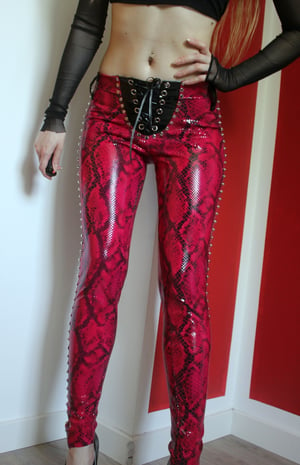 Image of Reptilia pants in shocking pink (Size XS)