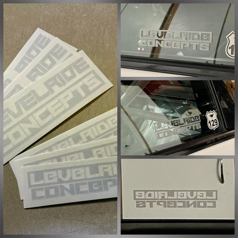 Image of Phantom Works - Levelride Concepts Etched glass decal set