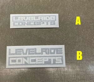 Image of Phantom Works - Levelride Concepts Etched glass decal set