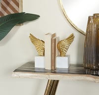 Image 3 of Aluminum Abstract Bookends, Set of 2 PR 5"W, 10"H, 