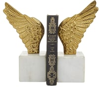 Image 1 of Aluminum Abstract Bookends, Set of 2 PR 5"W, 10"H, 