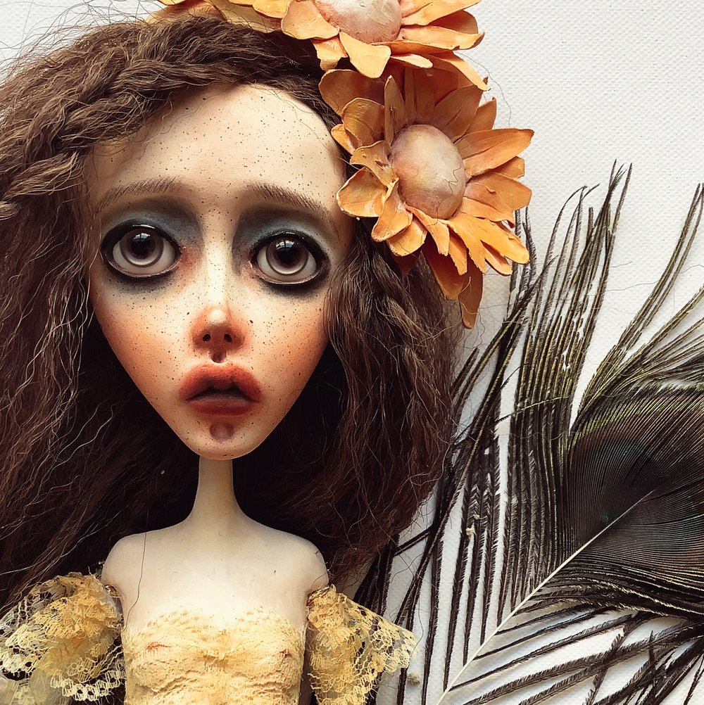 Image of Calendar Art Dolls: June ðŸŒ» OOAK handmade art doll