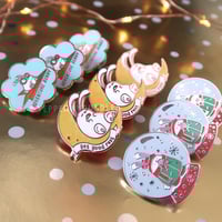 Image 4 of Never Too Cold for Ice Cream - Enamel Pin