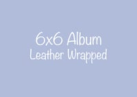 Image 1 of 6X6 Leather Wrap Album