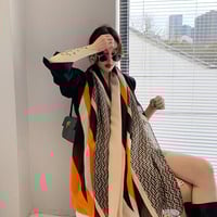 Image 2 of Patterns Silk Scarf