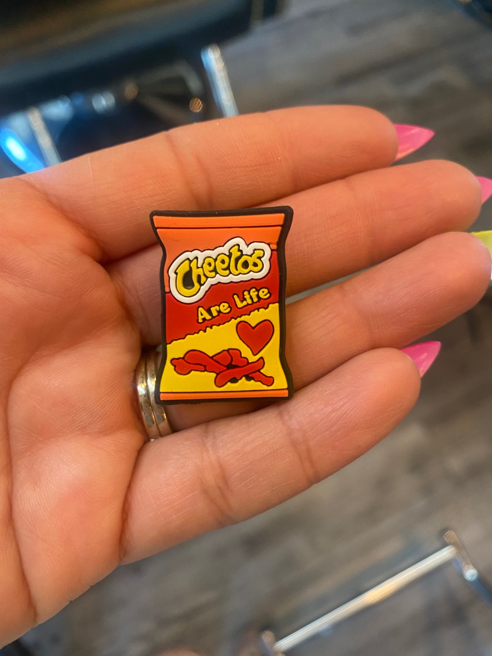 Hot Cheetos croc charm 