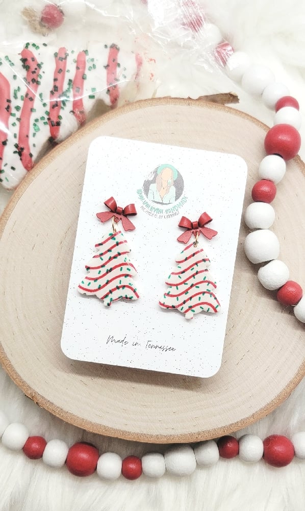 Image of Christmas Tree Cake Dangles