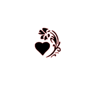 heart and flower