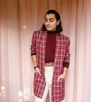 Image of The Phuncle Jacket- Unisex/ Masculine fit - Berry