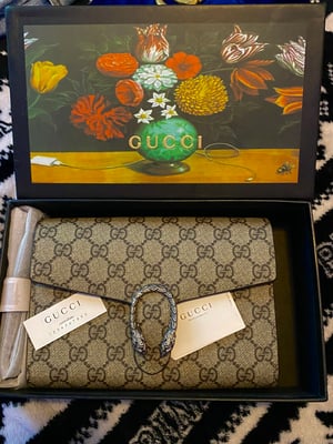 Image of NWT GG Dionysus GG Supreme Chain Handbag 