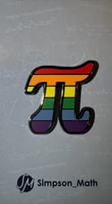 Rainbow Pi Enamel Pin