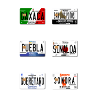 Image 4 of Card Stickers Placas de Mexico