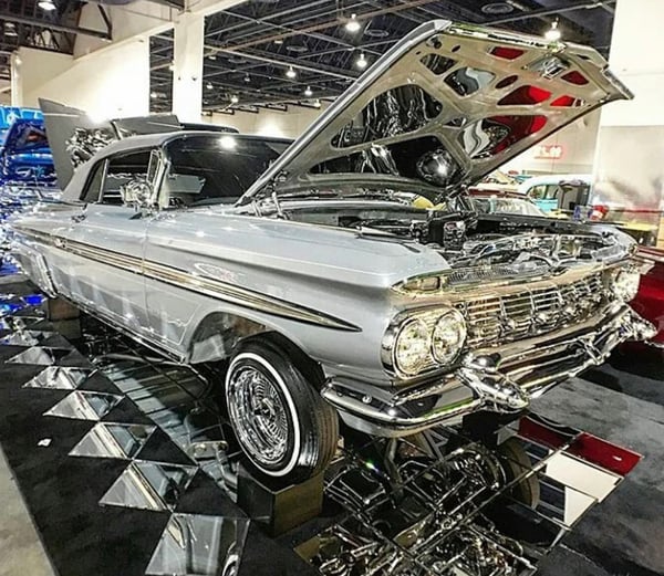 Image of 1959 IMPALA HOOD SHOW MIRRORS 