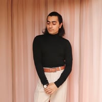 Image 2 of Phuncle Merino Turtleneck - Unisex/Masculine- Liquorice