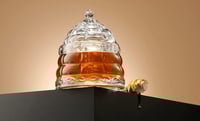 Image 2 of Crystal Honey Jar, Beehive Honey Dish