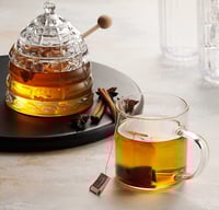 Image 3 of Crystal Honey Jar, Beehive Honey Dish