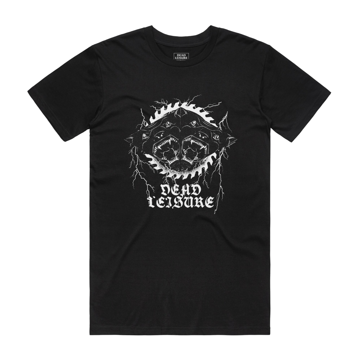 Two Headed Dog T-shirt - Black