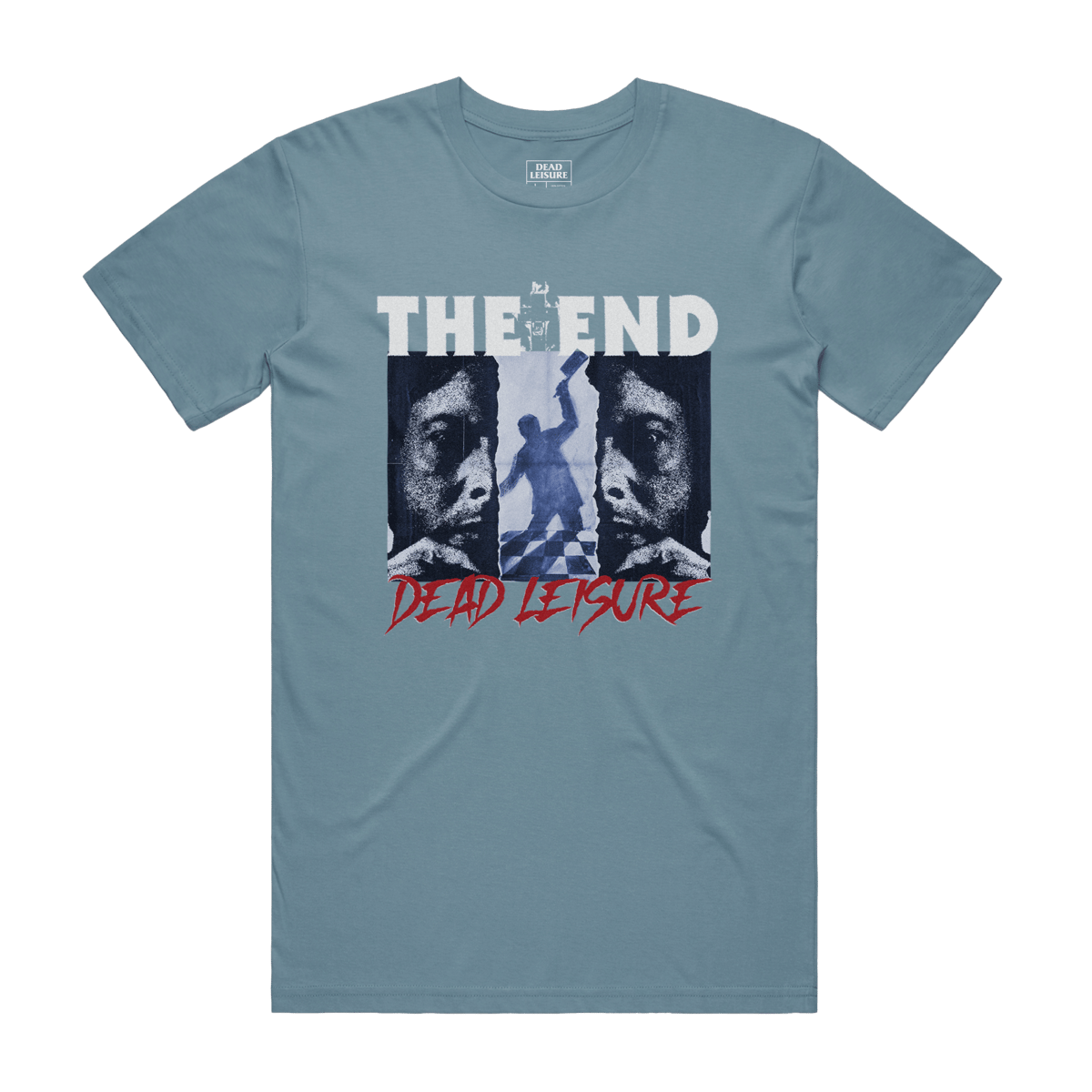 THE END T-shirt - Slate Blue